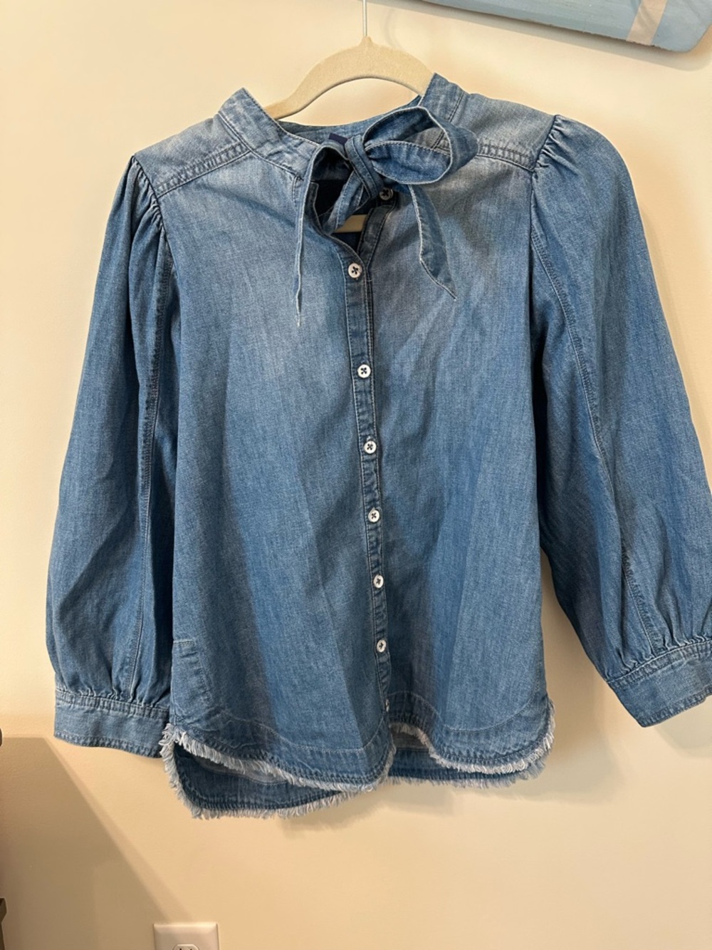 Anthropologie Pilcro Tie-Neck Blouse - Picture 2 of 6
